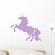 Rearing Lavender Unicorn Wall Decal