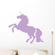 Rearing Lavender Unicorn Wall Decal