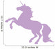 Rearing Lavender Unicorn Wall Decal