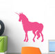 Elegant Hot Pink Unicorn Wall Decal
