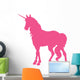 Elegant Hot Pink Unicorn Wall Decal