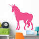 Elegant Hot Pink Unicorn Wall Decal