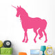 Elegant Hot Pink Unicorn Wall Decal