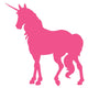 Elegant Hot Pink Unicorn Wall Decal