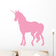 Elegant Pink Unicorn Silhouette Wall Decal