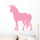 Elegant Pink Unicorn Silhouette Wall Decal