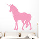 Elegant Pink Unicorn Silhouette Wall Decal