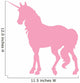 Elegant Pink Unicorn Silhouette Wall Decal