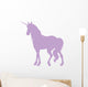 Elegant Purple Unicorn Silhouette Wall Decal