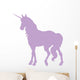 Elegant Purple Unicorn Silhouette Wall Decal
