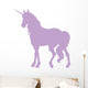 Elegant Purple Unicorn Silhouette Wall Decal