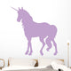 Elegant Purple Unicorn Silhouette Wall Decal