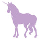 Elegant Purple Unicorn Silhouette Wall Decal