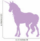 Elegant Purple Unicorn Silhouette Wall Decal