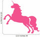 Hot Pink Jumping Unicorn Wall Decal