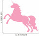 Pink Jumping Unicorn Silhouette Wall Decal