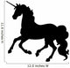 Black Cantering Unicorn Silhouette Wall Decal