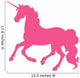 Hot Pink Cantering Unicorn Wall Decal