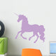 Purple Cantering Unicorn Silhouette Wall Decal