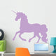 Purple Cantering Unicorn Silhouette Wall Decal
