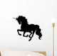 Beautiful Black Unicorn Silhouette Wall Decal