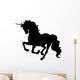 Beautiful Black Unicorn Silhouette Wall Decal