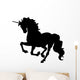 Beautiful Black Unicorn Silhouette Wall Decal