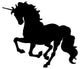 Beautiful Black Unicorn Silhouette Wall Decal