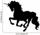 Beautiful Black Unicorn Silhouette Wall Decal