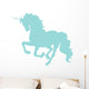 Beautiful Blue Unicorn Silhouette Wall Decal