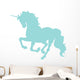 Beautiful Blue Unicorn Silhouette Wall Decal
