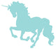 Beautiful Blue Unicorn Silhouette Wall Decal