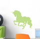 Beautiful Green Unicorn Silhouette Wall Decal