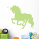Beautiful Green Unicorn Silhouette Wall Decal