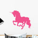 Beautiful Hot Pink Unicorn Wall Decal