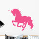Beautiful Hot Pink Unicorn Wall Decal