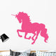 Beautiful Hot Pink Unicorn Wall Decal