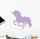 Beautiful Lavender Unicorn Silhouette Wall Decal