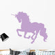 Beautiful Lavender Unicorn Silhouette Wall Decal