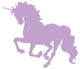 Beautiful Lavender Unicorn Silhouette Wall Decal