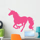 Galloping Hot Pink Unicorn Wall Decal