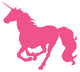 Galloping Hot Pink Unicorn Wall Decal