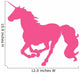 Galloping Hot Pink Unicorn Wall Decal