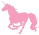 Galloping Pink Unicorn Silhouette Wall Decal