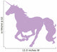 Galloping Purple Unicorn Silhouette Wall Decal