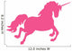 Jumping Hot Pink Unicorn Wall Decal