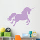 Jumping Purple Unicorn Silhouette Wall Decal