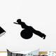 Aerobic Fitness Silhouette Wall Decal