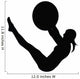 Aerobic Fitness Silhouette Wall Decal
