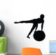 Aerobic Fitness Silhouette Wall Decal